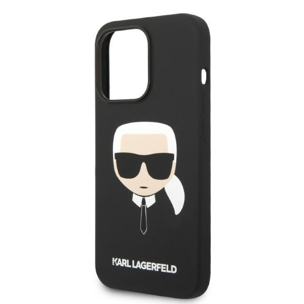 Etui KARL LAGERFELD Apple iPhone 14 Pro Max Silicone Karl`s Head Magsafe Czarny Hardcase